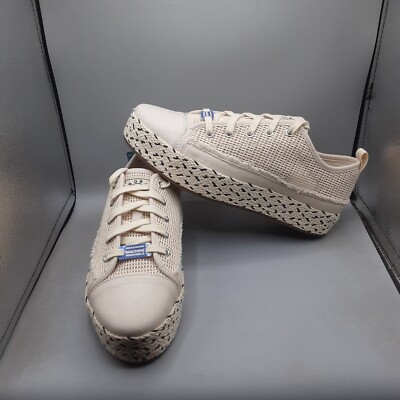 Skechers Bobs Sesame Cute Heights Espadrille Sneakers Women's 9.5M Beige Natural