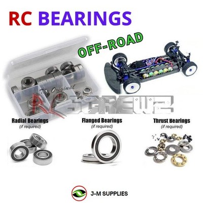 RCScrewZ Rubber Shielded Bearings ass019r for Associated RC10TC4 TC4 30100 | SET