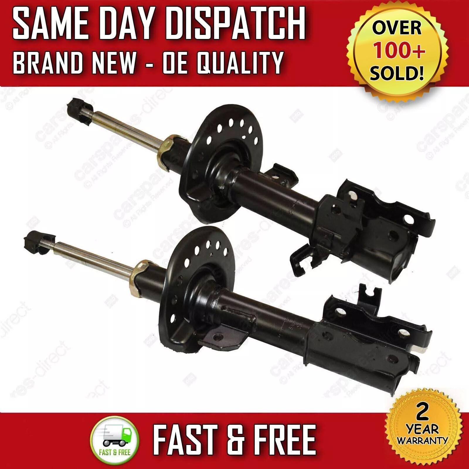 FOR NISSAN FRONT SHOCK ABSORBERS DAMPERS PAIR X2 QASHQAI J10