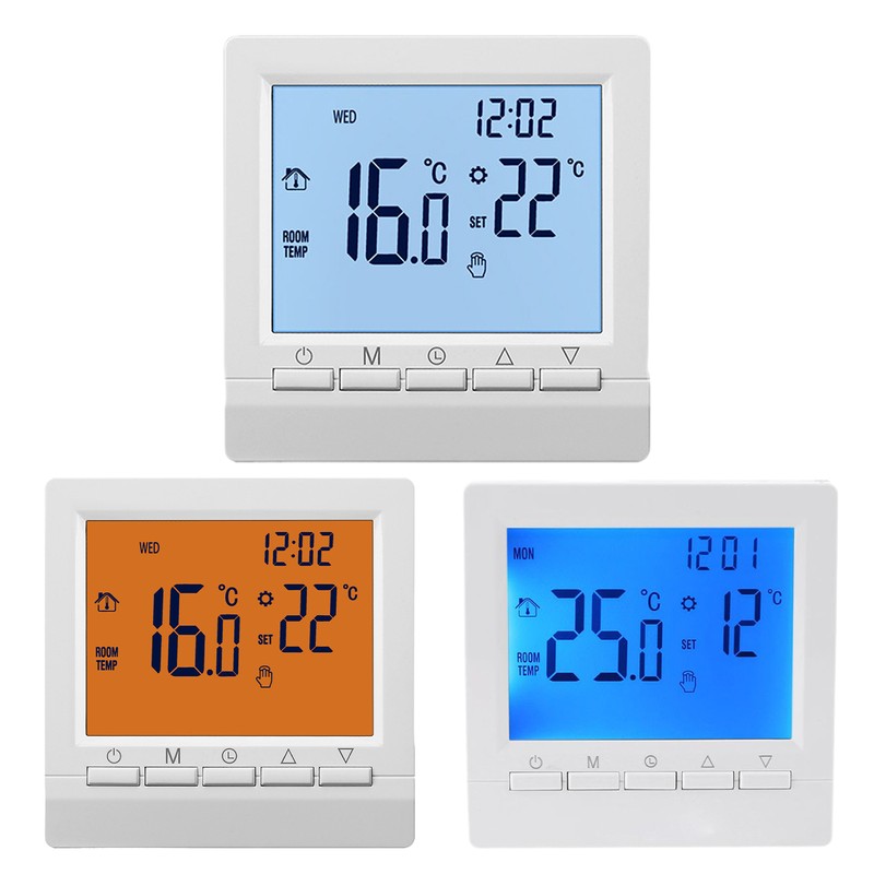 Wall Lcd Screen Battery Powered Thermostat