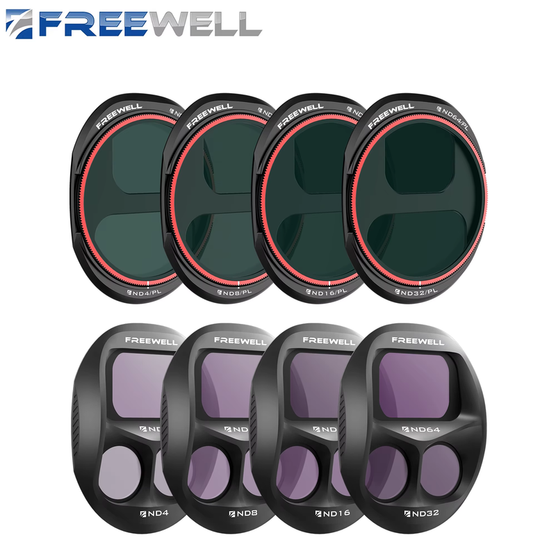 Drone All Day Filters 8 Pack ND4 ND8 ND16 ND32 ND64/PL for DJI Mavic 4 Pro Drone