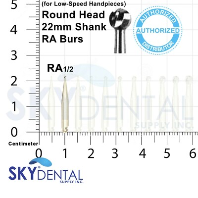 Beavers RA2 Carbide Burs Low Speed Handpieces Bur RA #2 Made in Canada 100-10
