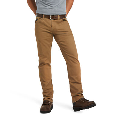 Ariat Men's Rebar M7 Slim Durastretch  Made Tough Khaki Pants 10036734