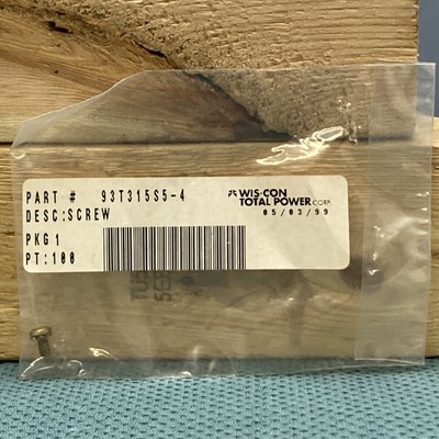 NEW GENUINE WIS-CON TOTAL POWER 93T315S5-4 SCREW
