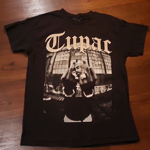 Tupac 2Pac Double F YOU Graphic T Shirt Mens Large Black 90s