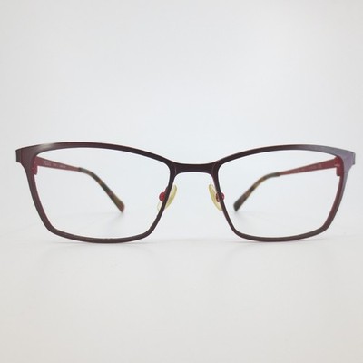 Modo 4222 Titanium Eyeglasses Frames Burgundy Red Rectangular 51-16-138 32980