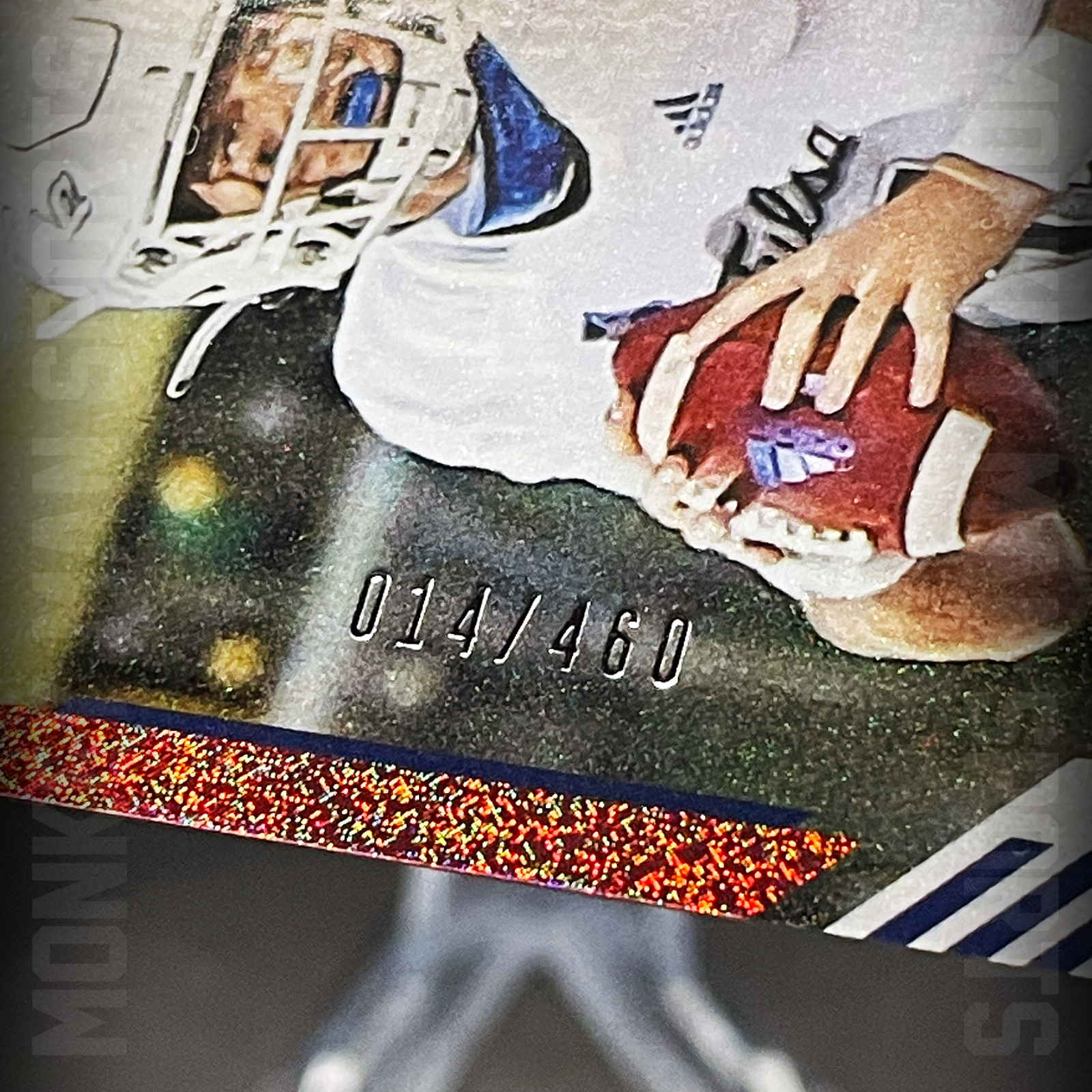Additional photo 2 of 2021 Score - Zach Smith #/460 - #317 RED DOTS HOLO TULSA GOLDEN HURRIRCANE