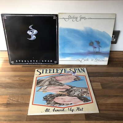 3 x Steeleye Span 12'' Vinyl Record Bundle - Sails of Silver, Back in Line etc
