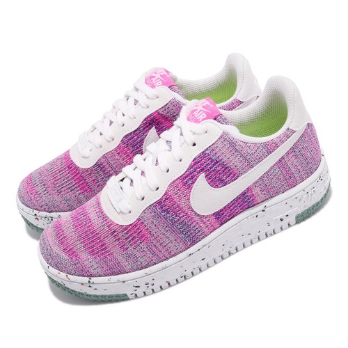 

Nike Wmns AF1 Crater Flyknit Pink White Women Casual Lifestyle Shoes DC7273-500, Розовый, Wmns Af1 Crater Flyknit
