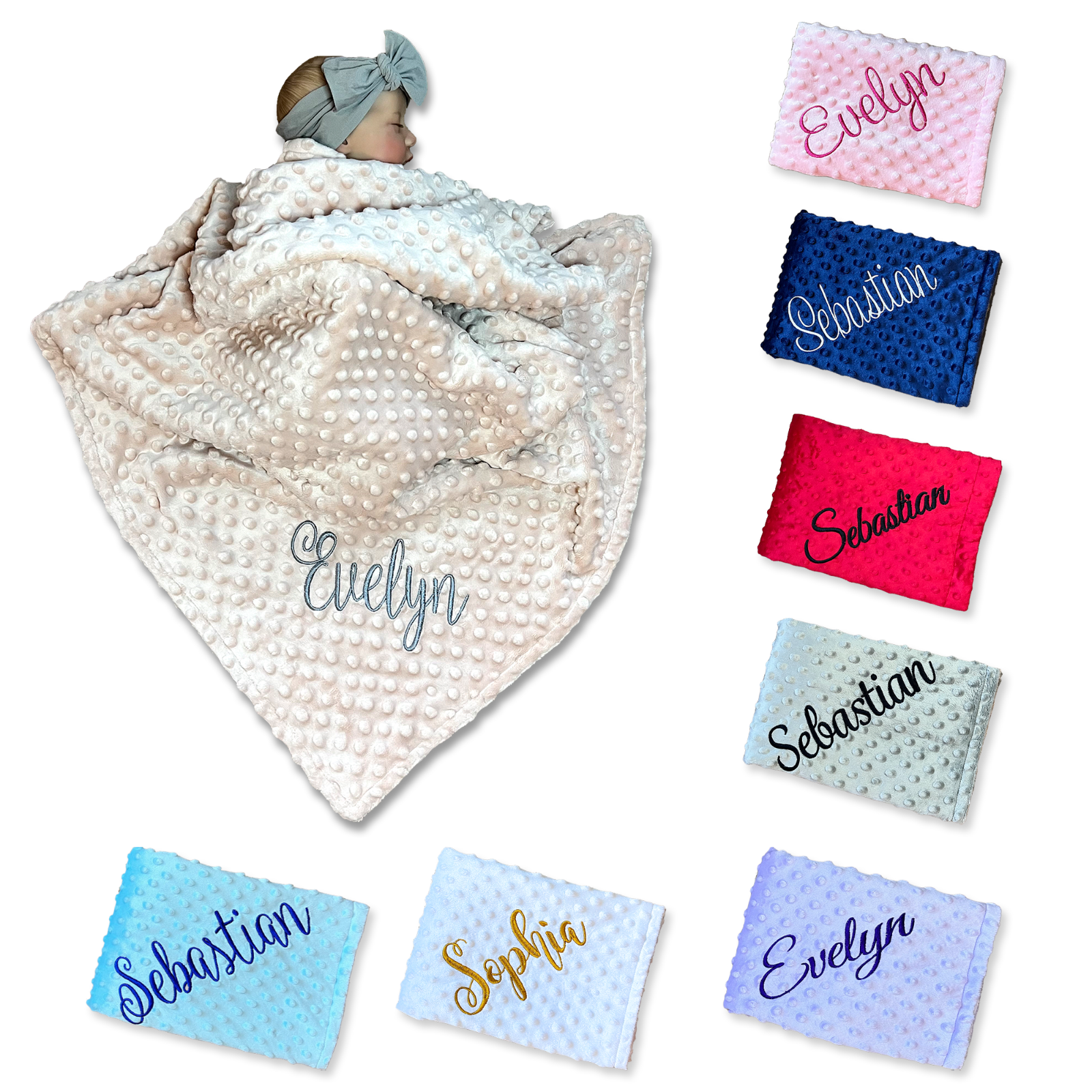 Customized Monogrammed Newborn Shower Gift