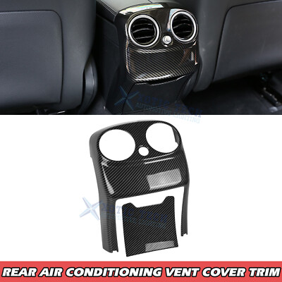 For Mercedes C Class W205 Carbon Fiber Pattern Rear Air Vent Outlet Cover Trim