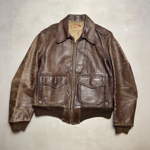 Vintage 60s Derby Sportswear Genuine Horsehide A-2 Leather Vintage 60s Derby Sportswear Genuine Horsehide A-2 Leather