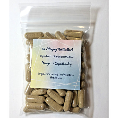 Rejuvenate Your Health with 50 Stinging Nettle Capsules: 500mg vn