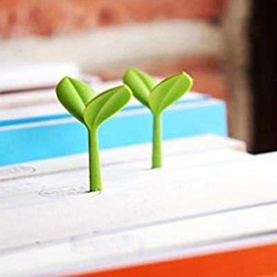 Grass Sprout Bookmark Soft Vivid Book Marker Sticker Creative