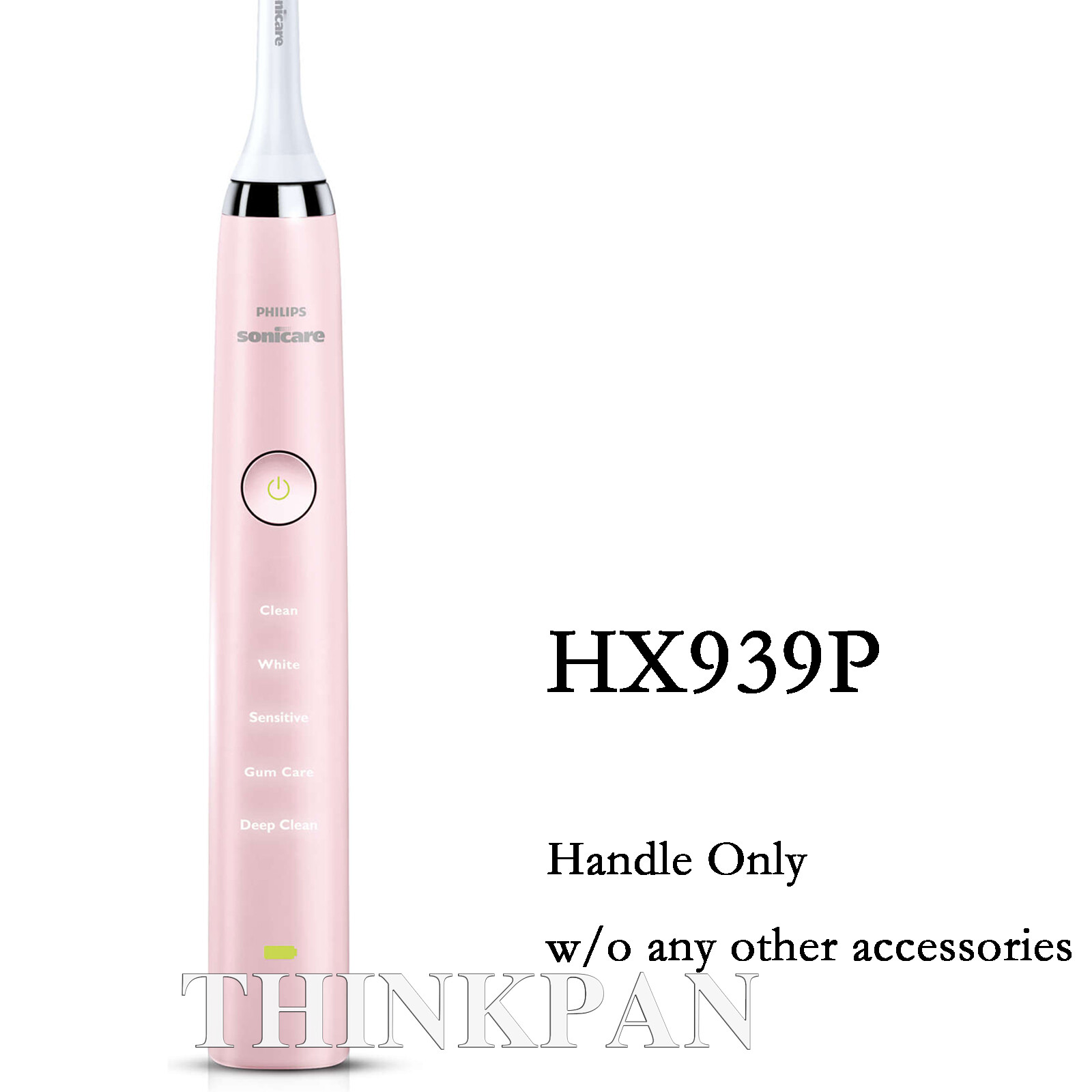Philips Sonicare Classic DiamondClean Electric Toothbrush Handle HX939P Pink