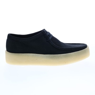 Clarks Wallabee Cup 26158144 Мужские ботинки Chukkas со шнуровкой из черного нубука