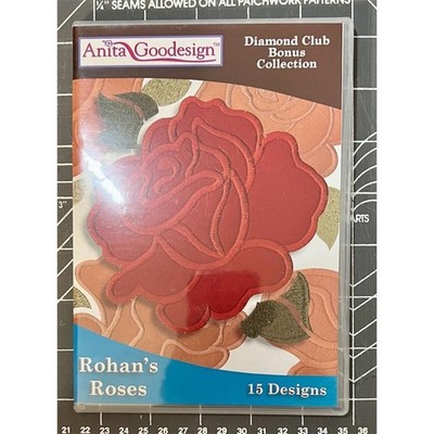 Anita Goodesign Embroidery Collection Rohan's Roses Bonus Set 15 Designs