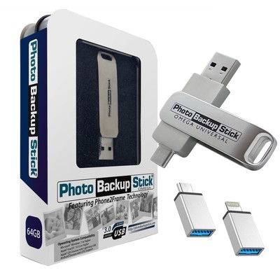 Photo Backup Stick Omega Universal Picture and Video Backup for Any Device - ...