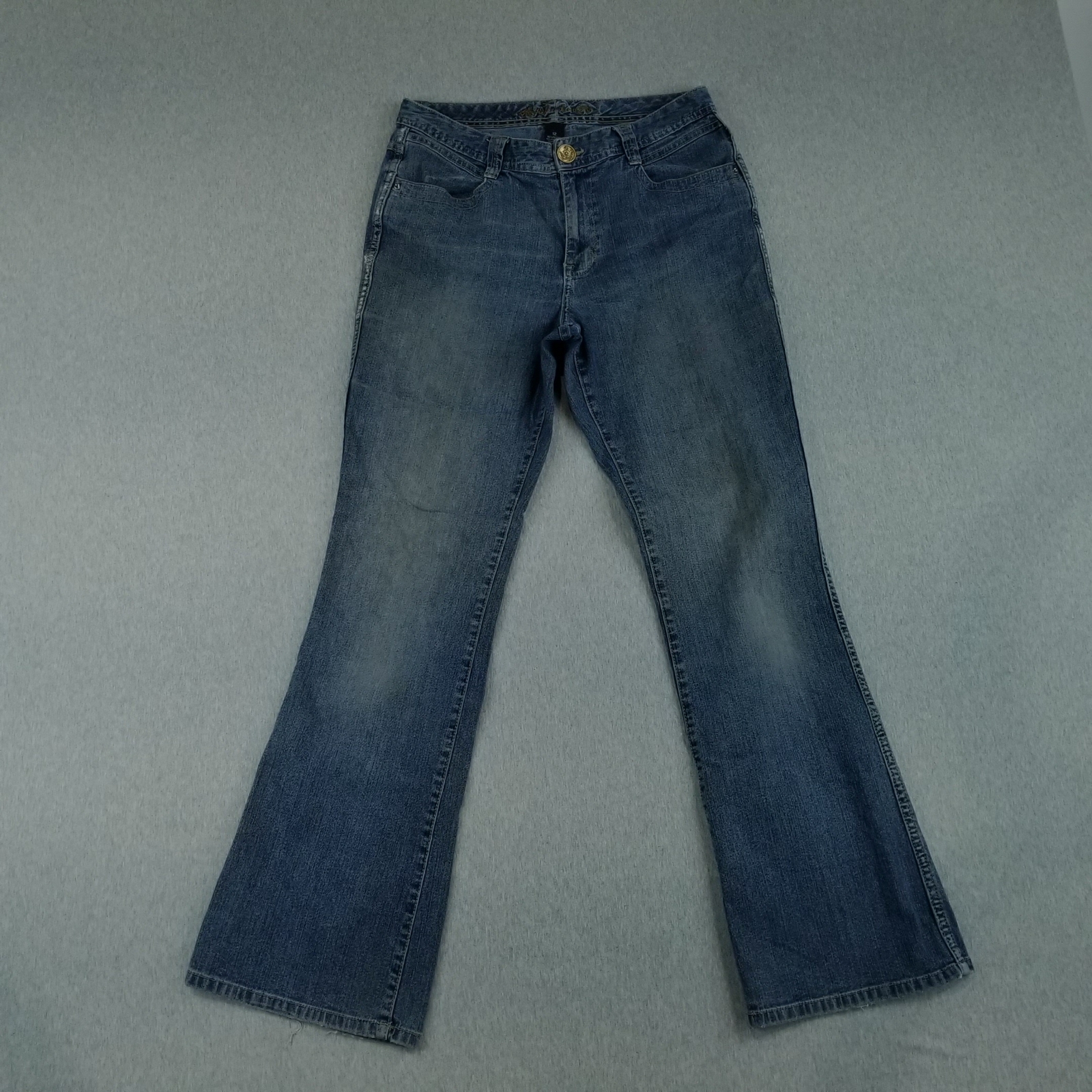 Kick It Jeans Women's Sz 12 VTG Mid Wash High Quality Normcore Y2K Cute Trendy