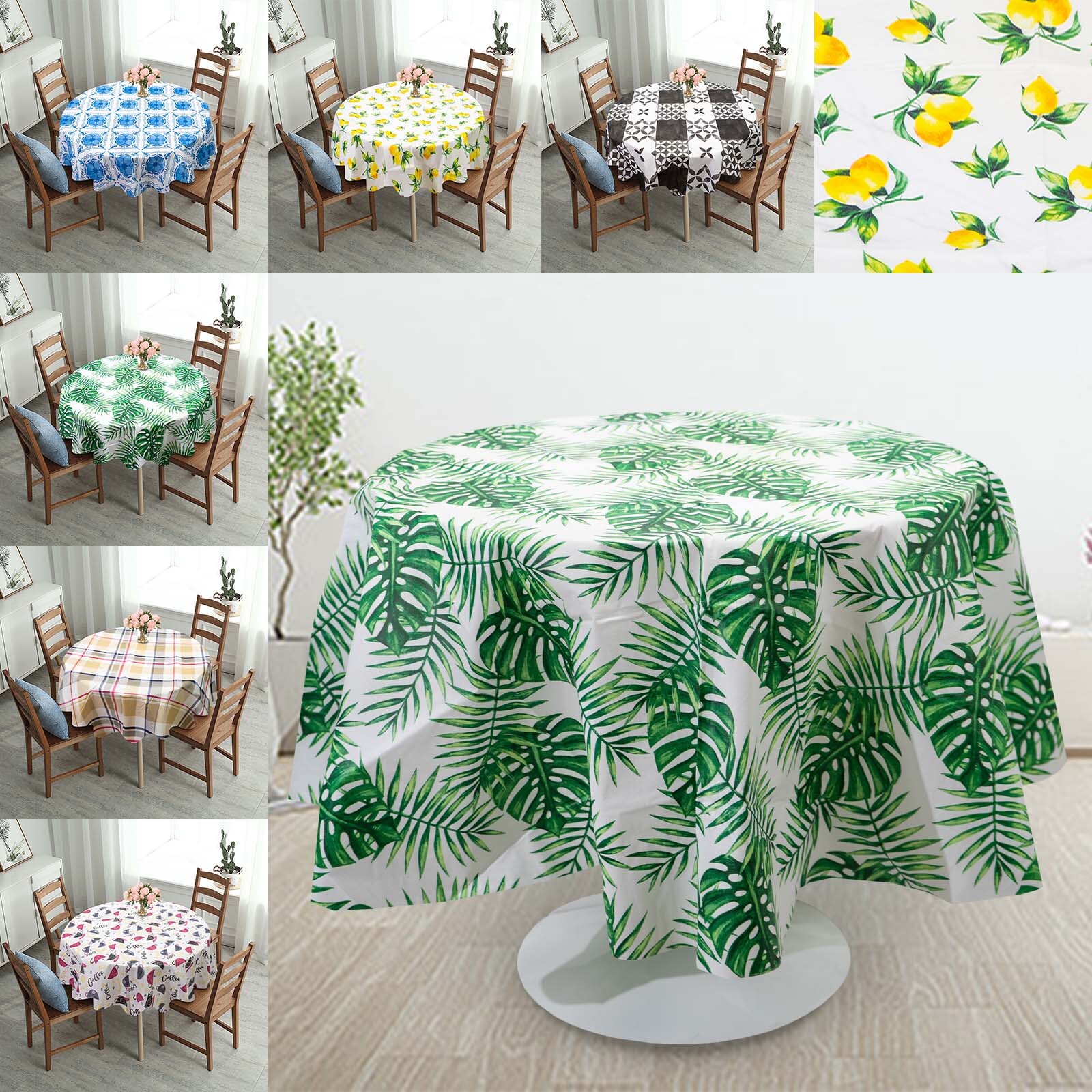 Flannel Backing Waterproof Tablecloth