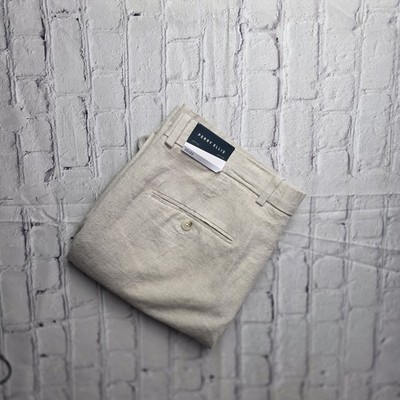 Perry Ellis NWT Beige Linen Blend Pants Size 32x32