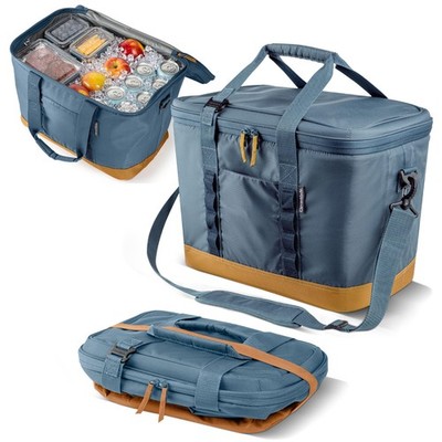 CleverMade Pacifica Large Collapsible Cooler Bag Portable Travel Insulated