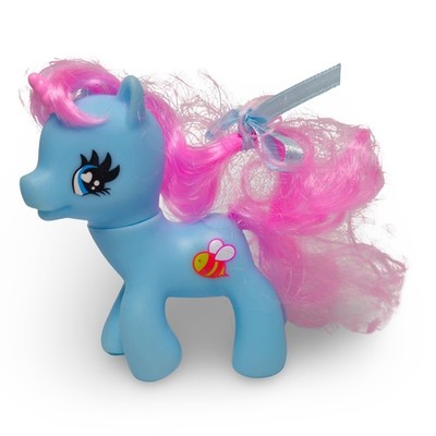 Gi Go Toy Figure Unicorn Pony Blue Pink Bee Tattoo Vintage Good