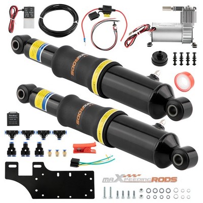 Rear Air Ride Suspension Kit For Harley Touring for Street Road Glide 1994-2023