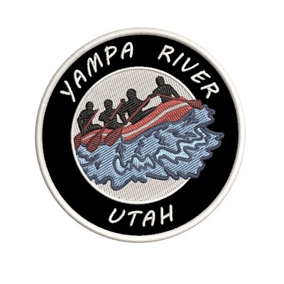 Yampa River, Utah Embroidered Iron-On / Sew-On Patch Vacation Souveni