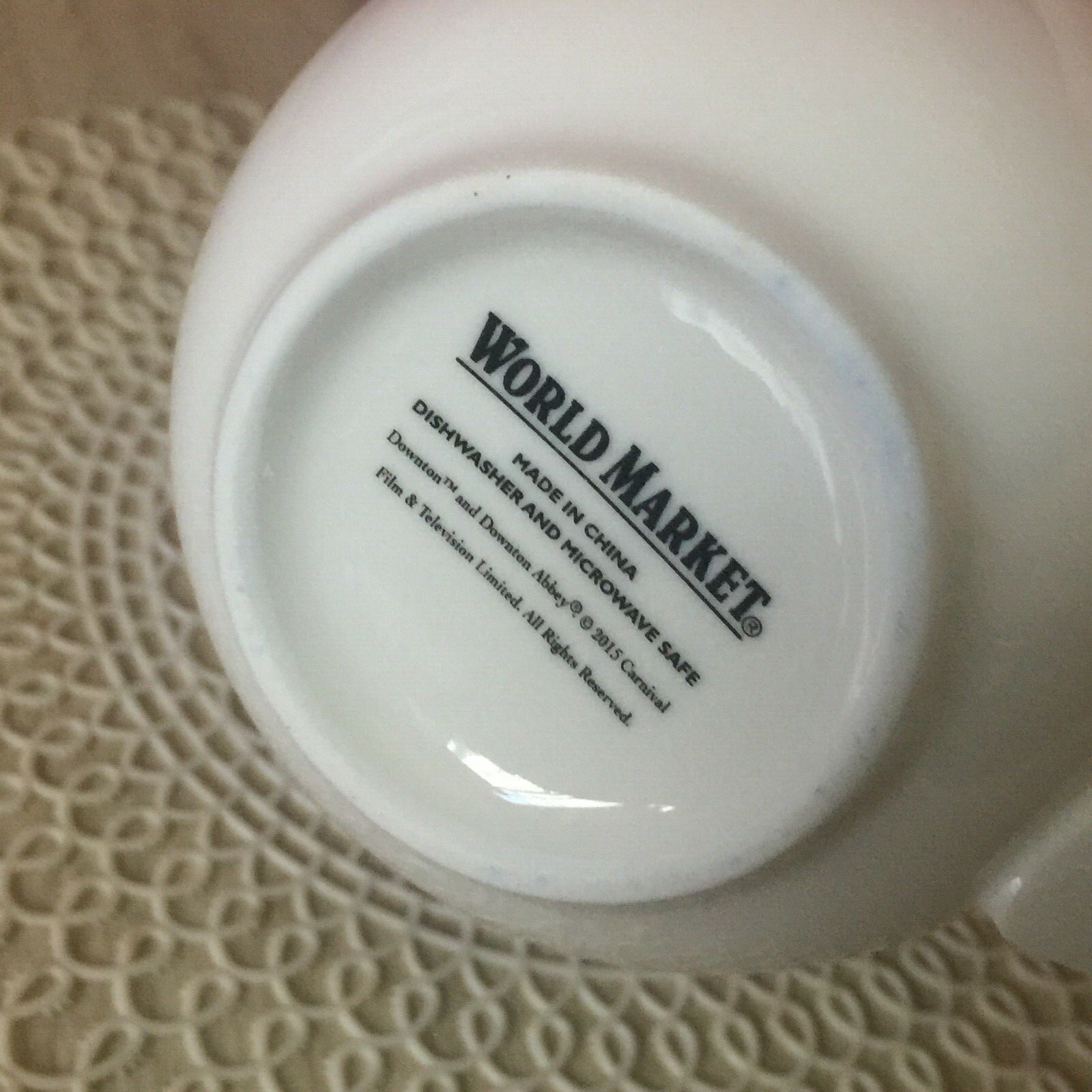 NIB Downton Abbey Lady Mary 2015 Ceramic Coffee Tea Mug World Market Collectible