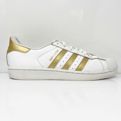 

Adidas Mens Superstar B39399 Белая повседневная обувь Кроссовки Размер 10,5, Белый, Superstar