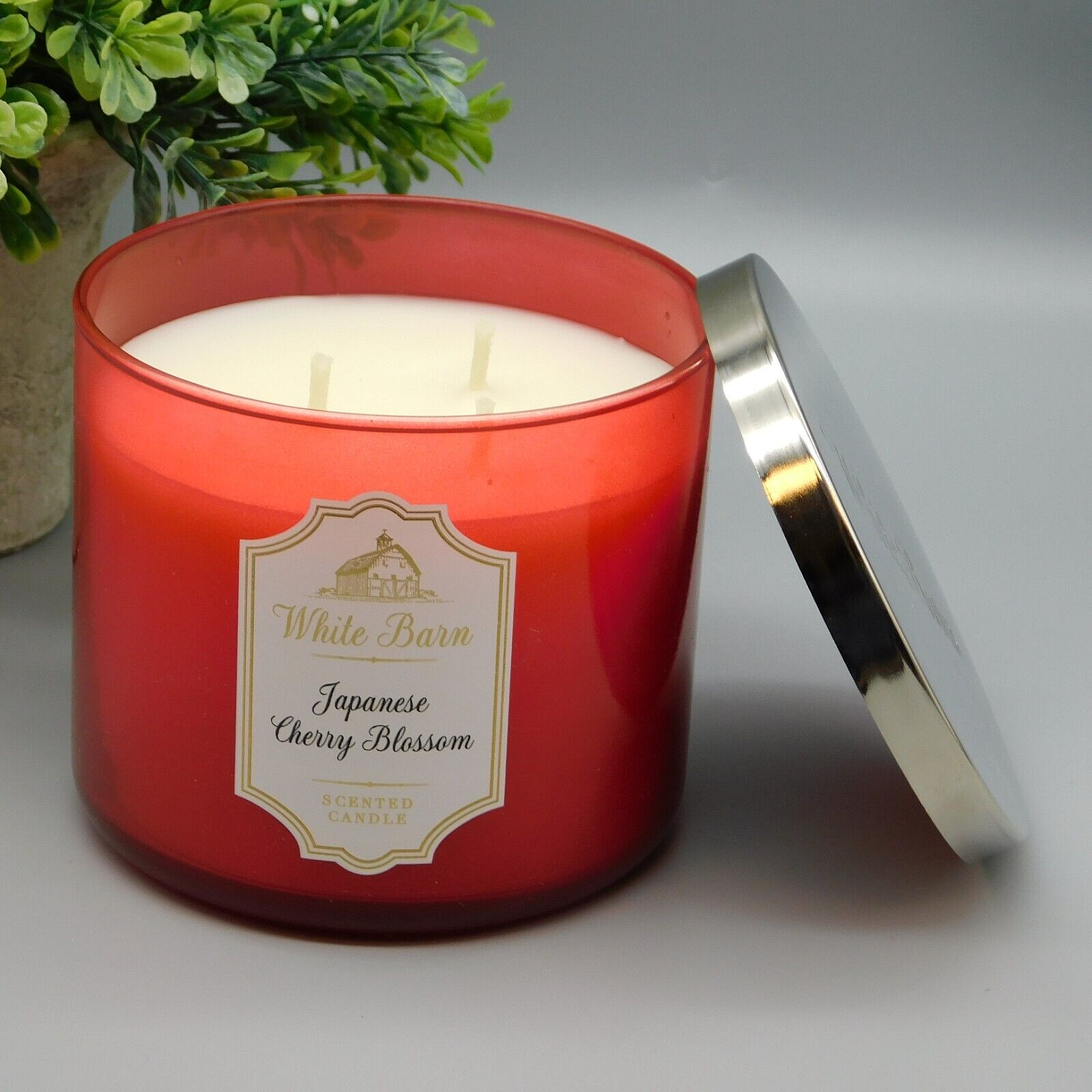Bath & Body Works White Barn JAPANESE CHERRY BLOSSOM 3-Wick