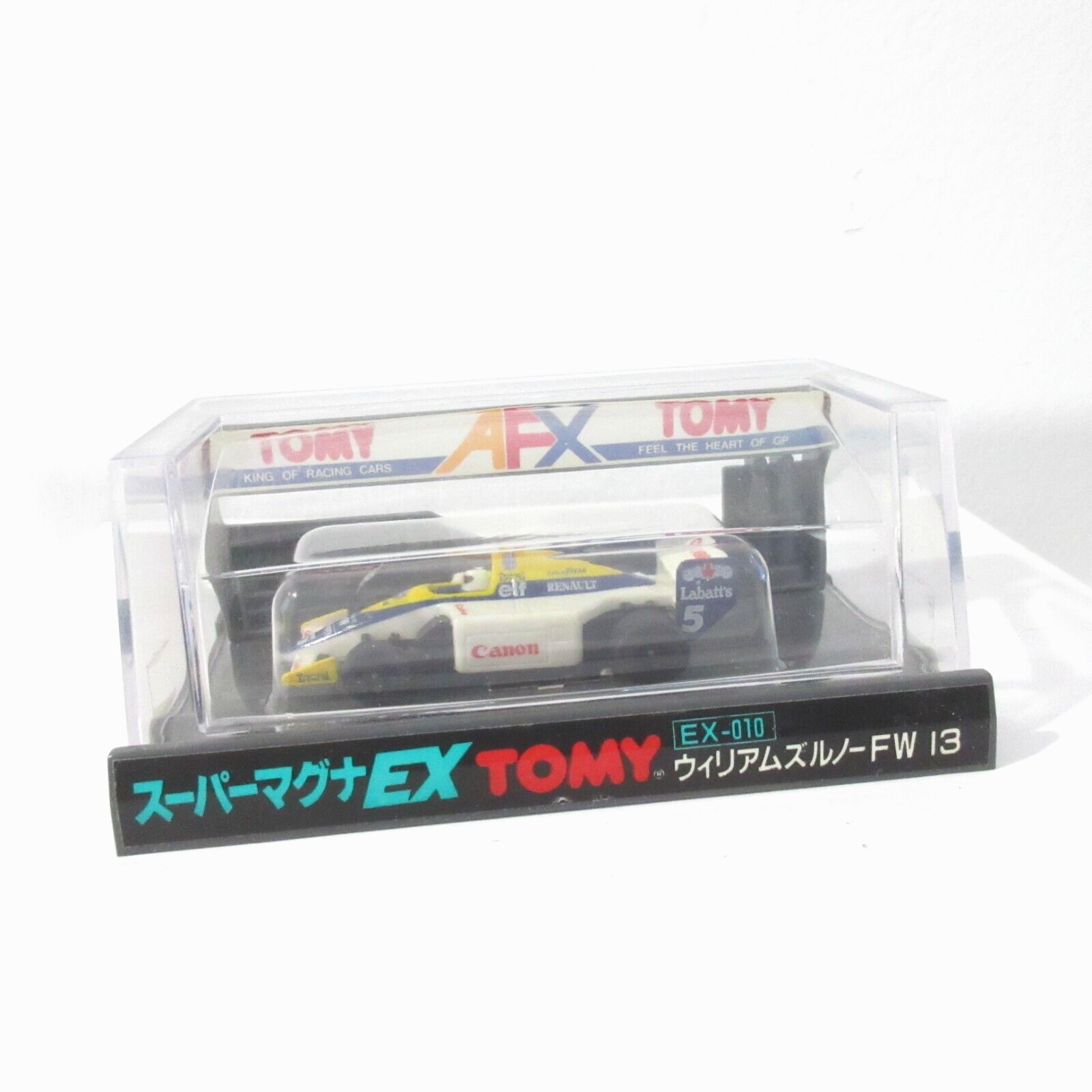 TOMY AFX JAPANESE SLOT CAR HO INDY #5 LABATT'S ELF CANON EX