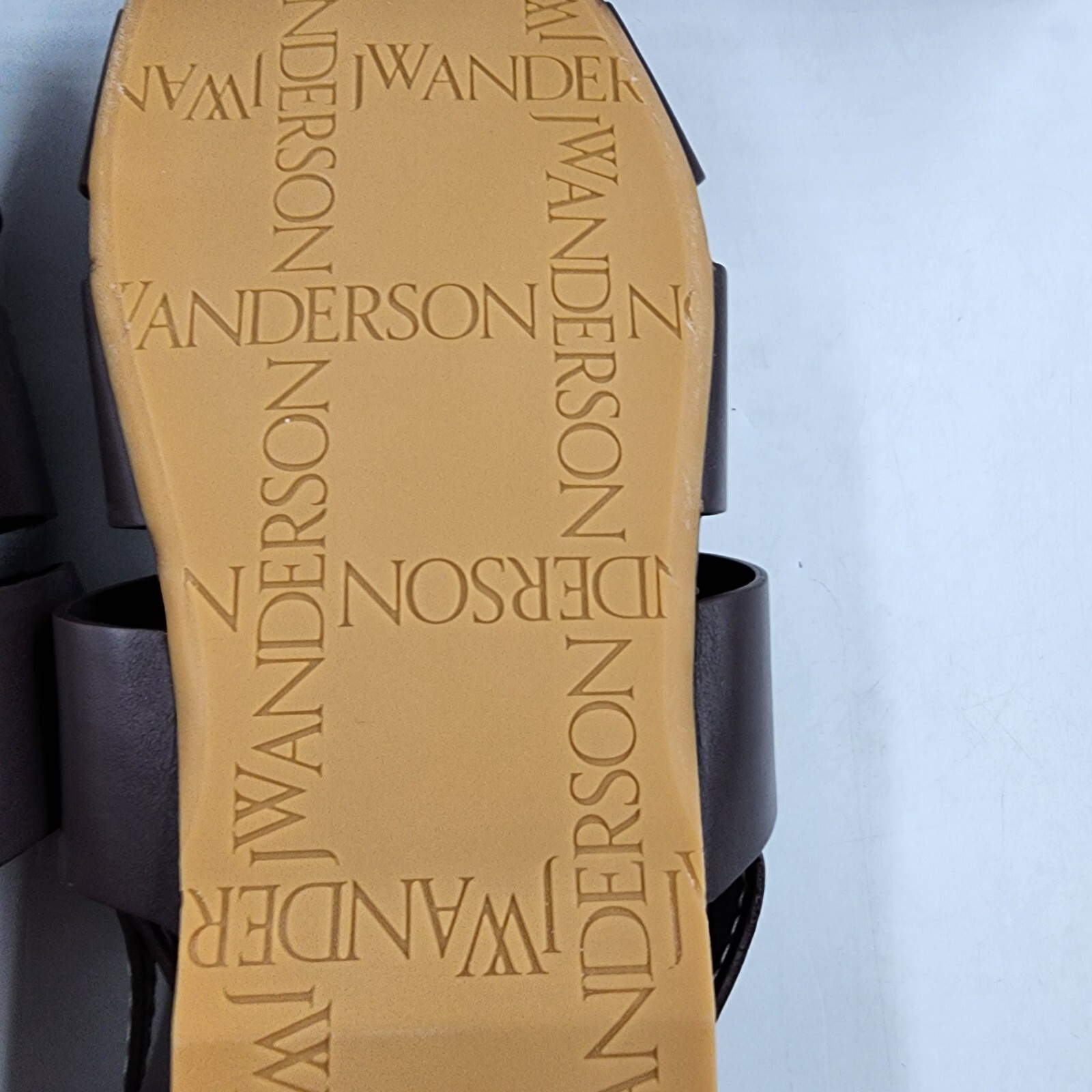 JW Anderson Buckled Fisherman Sandals Men's 41/8 US Dark Brown Buckled Closure - Picture 10 of 20