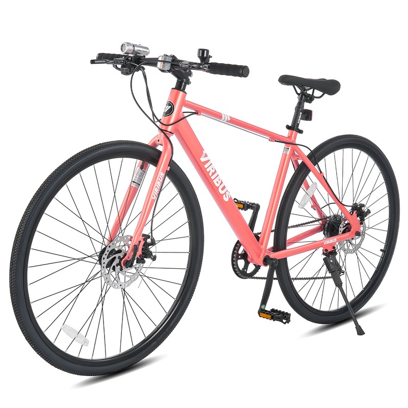 Secondhand Hybrid Bike City Bike w/ Dual Disc Brakes 7 Speed Shimano Derailleur