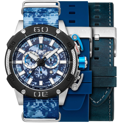 RGMT RGMT BATTLE DRESS SWISS CHRONOGRAPH CAMO BLUE