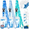 Cruise Lanyard for Ship Cards, Ship Lanyards with Waterproof Luggage Tags Clear ID Badge Holder Cruise Essentials Accessories for Cruise Cards Ship Key Card Sea Pass