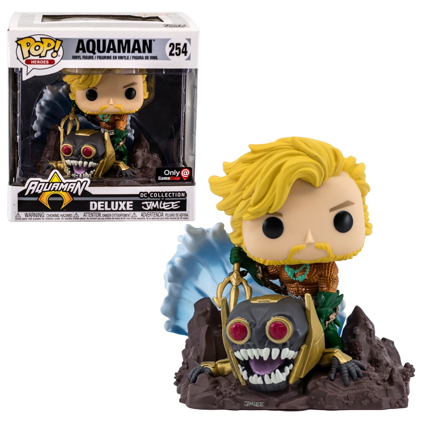 DC Comics Aquaman Deluxe Jim Lee Funko Pop #254 Heroes