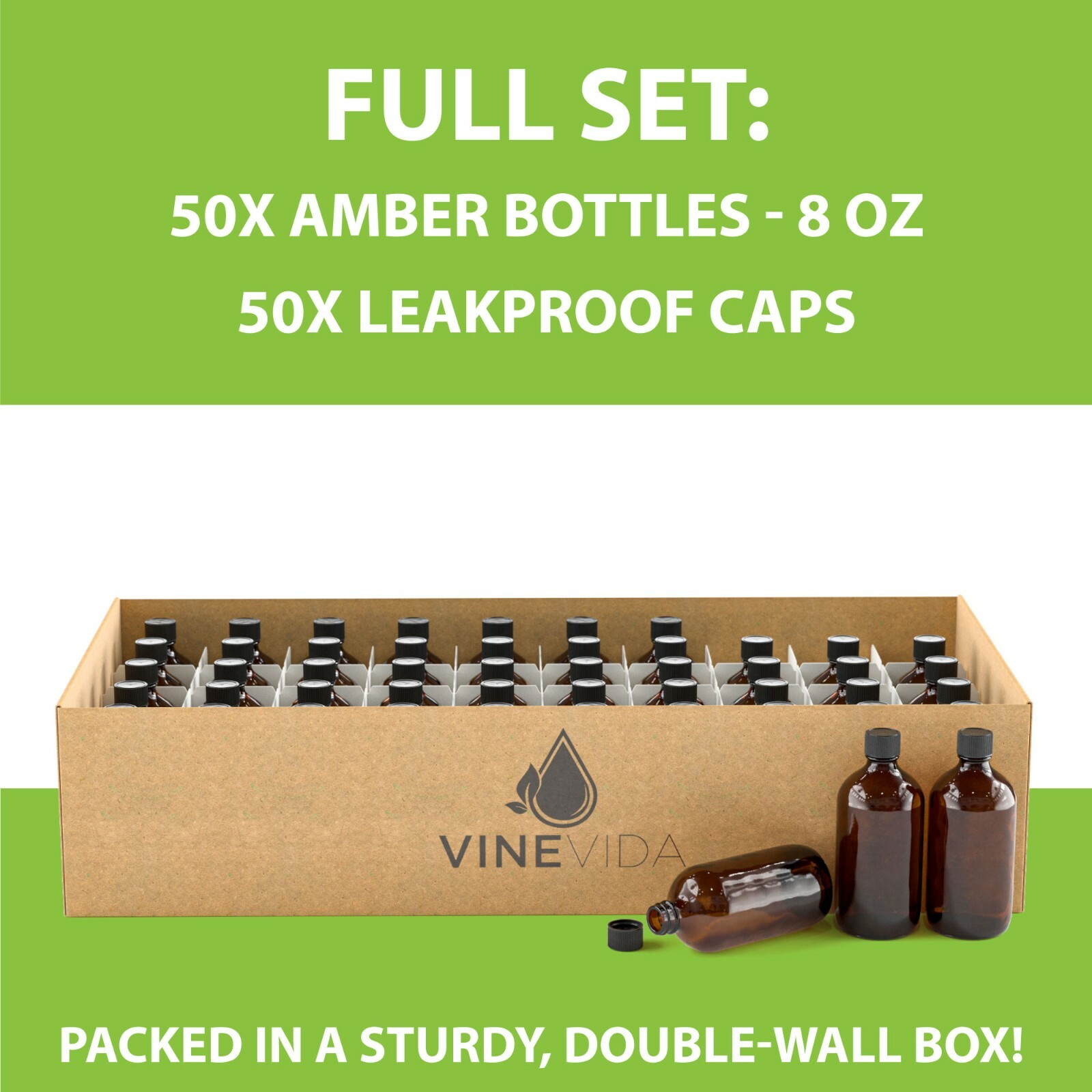 50 Pack With Caps For Essential Oils