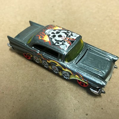Grey '67 Chevy Skulls Hot Wheels Loose Diecast Car GQ