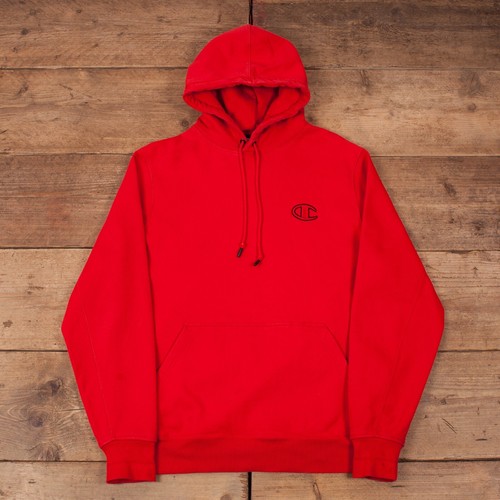 champion red mens hoodie