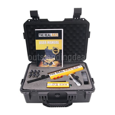 The Real AKS Gold Long Range Gold Silver Detector 6 Antennas + Carry Case