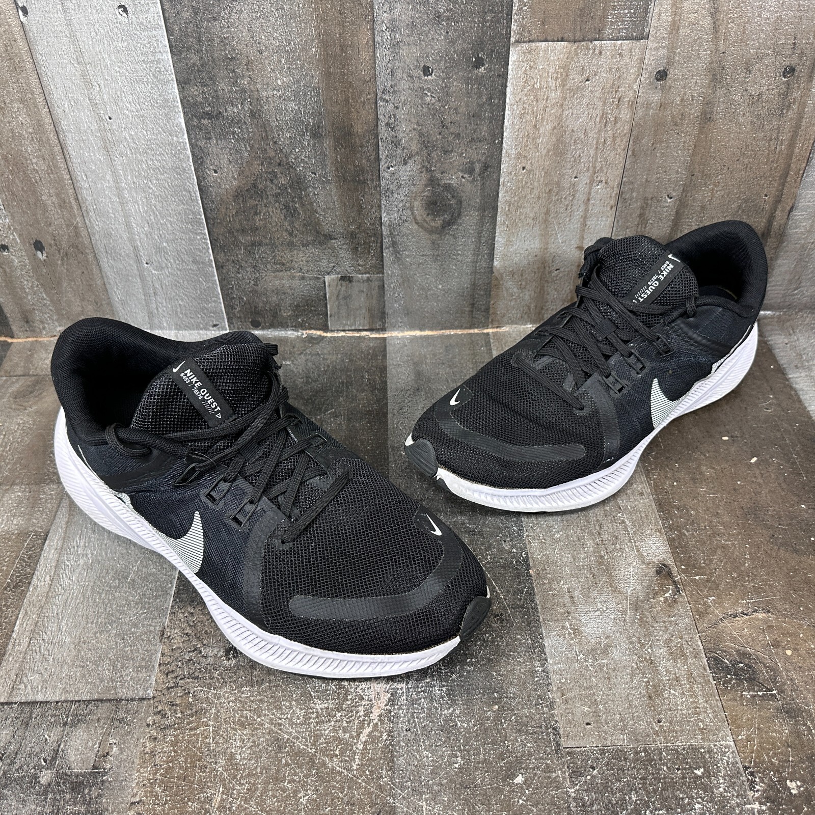 Nike Mens Quest 4 DA1105-006 Black Running Shoes Sneakers  display picture 1