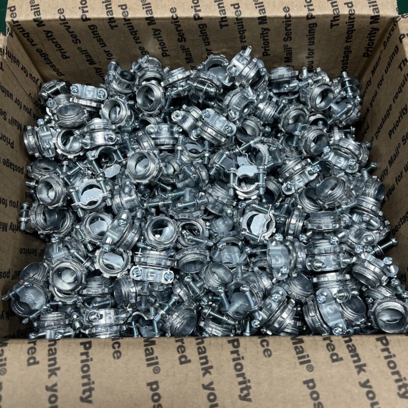 Lot of 400 NEW 3/8" ROMEX Connector ELECTRICAL WIRE CLAMP CONNECTORS