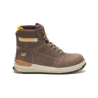 Мужские рабочие ботинки Caterpillar Eco Impact Carbon Composite Toe Dark Brown 9 W Boot