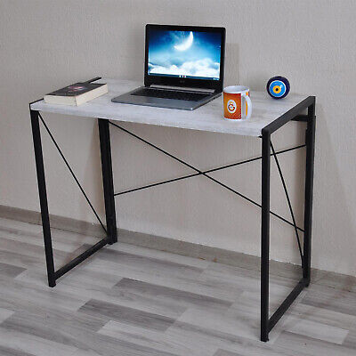 Small Foldable Computer Desk Folding Laptop Study Game PC Table Home Office...