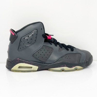 

Nike Girls Air Jordan 6 543390-008 Черные баскетбольные кроссовки Размер 7Y, Черный, Air Jordan 6