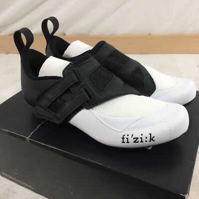 新品未使用　fizik フィジーク R4TRANSIRO EU 38.5 Fizik Transiro R4 Powerstrap Cycling Shoe, Black / White