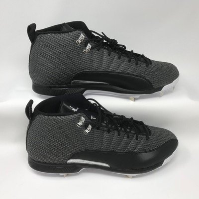 jordan 12 baseball cleats metal