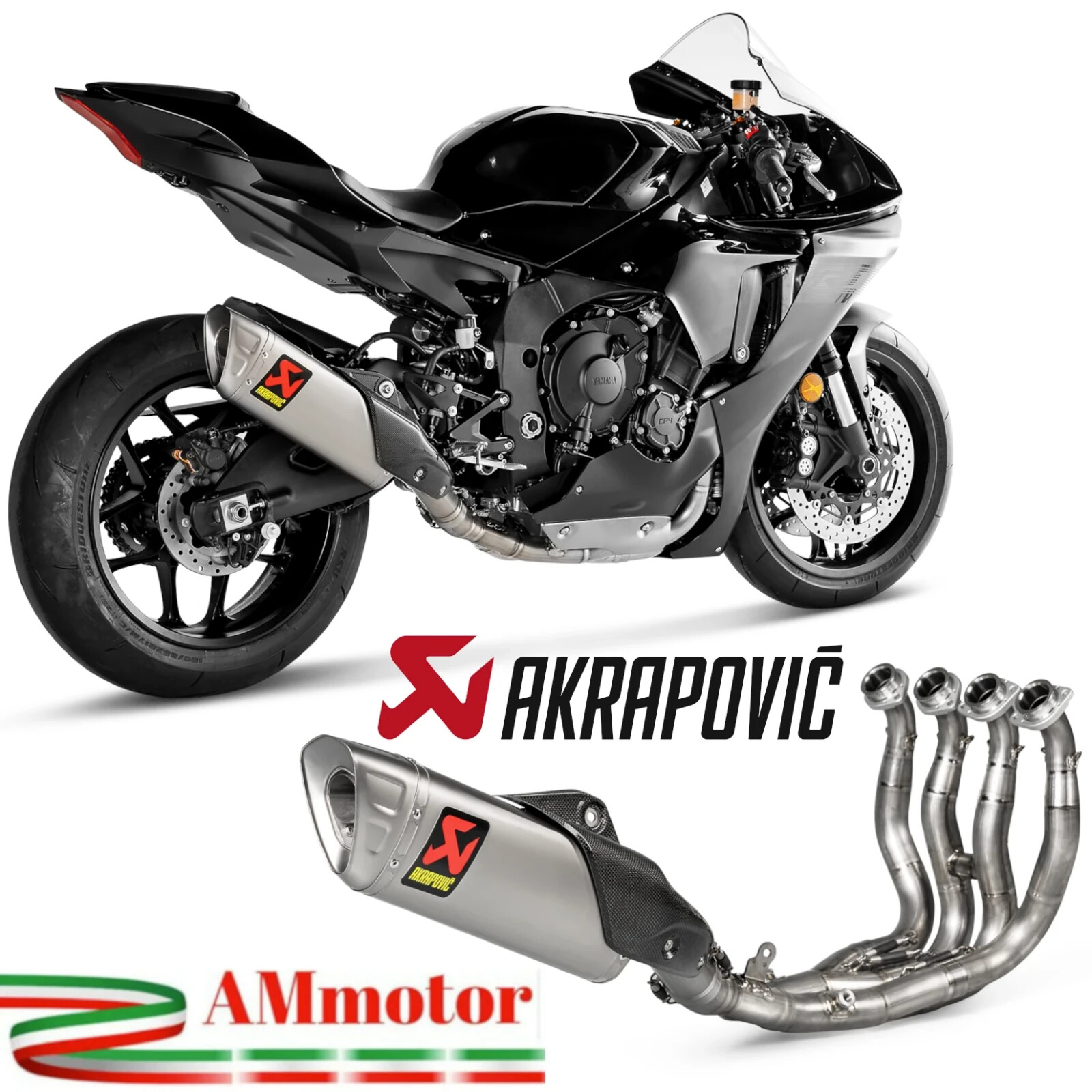 最終価格Akrapovic yzf r1 mt10 サイレンサー Complete Exhaust Akrapovic Yamaha R1 2025 Yzf 1000